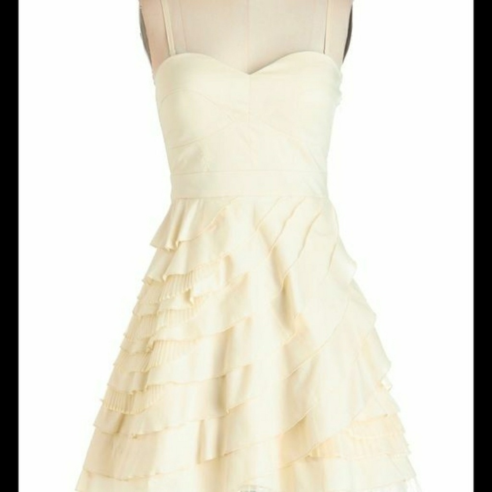 Modcloth Baklava Beauty Ruffle Dress - Picture 2 of 6